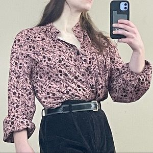 Floral Button-Down Shirt NWOT